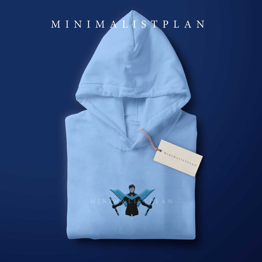 Embroidered Nightwing Unisex Hoodie