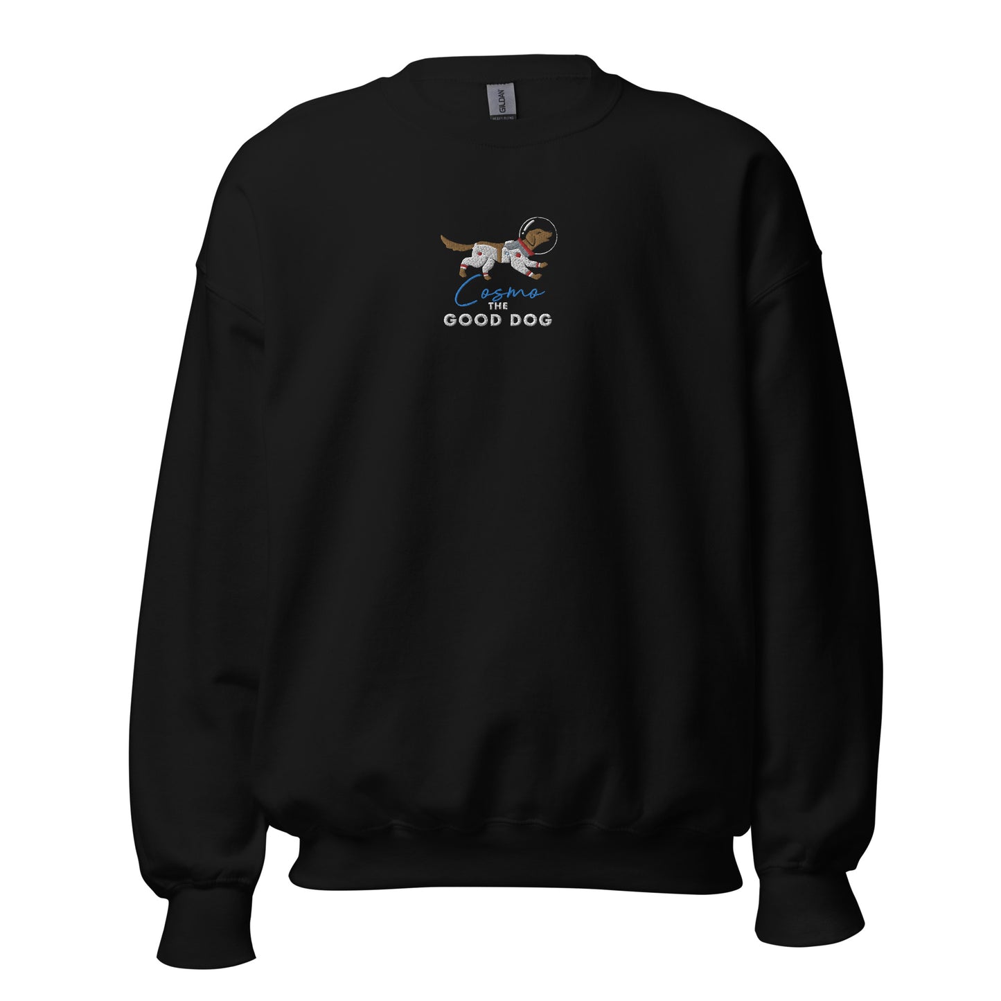 Embroidered Cosmo The Good Dog Unisex Sweatshirt