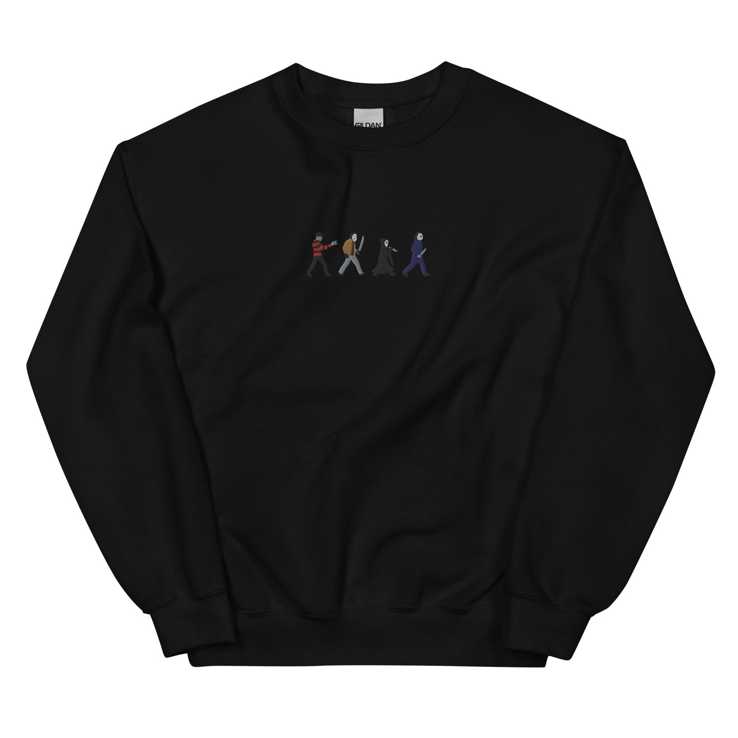 Embroidered Horror Killer Squad | Abbey Road Unisex Sweatshirt