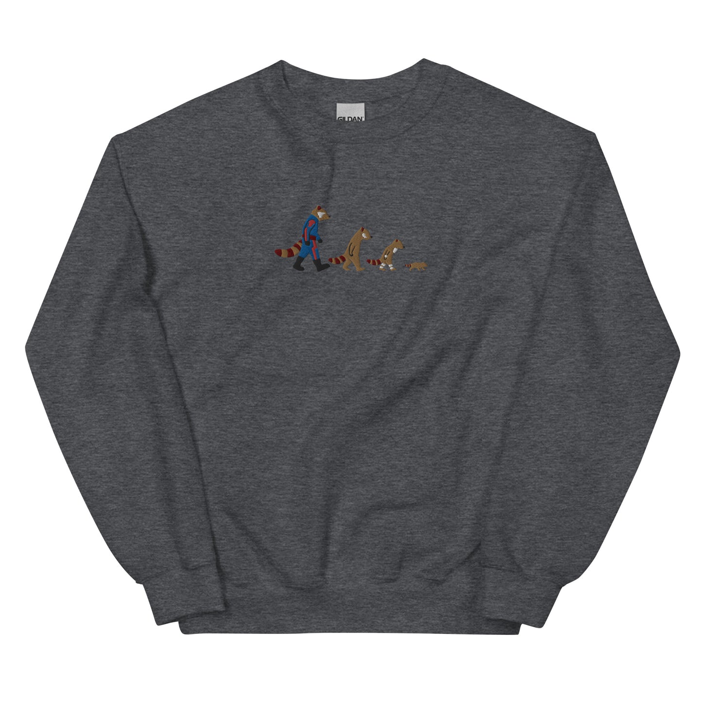 Embroidered Rocket Raccoon Abbey Road Unisex Sweatshirt