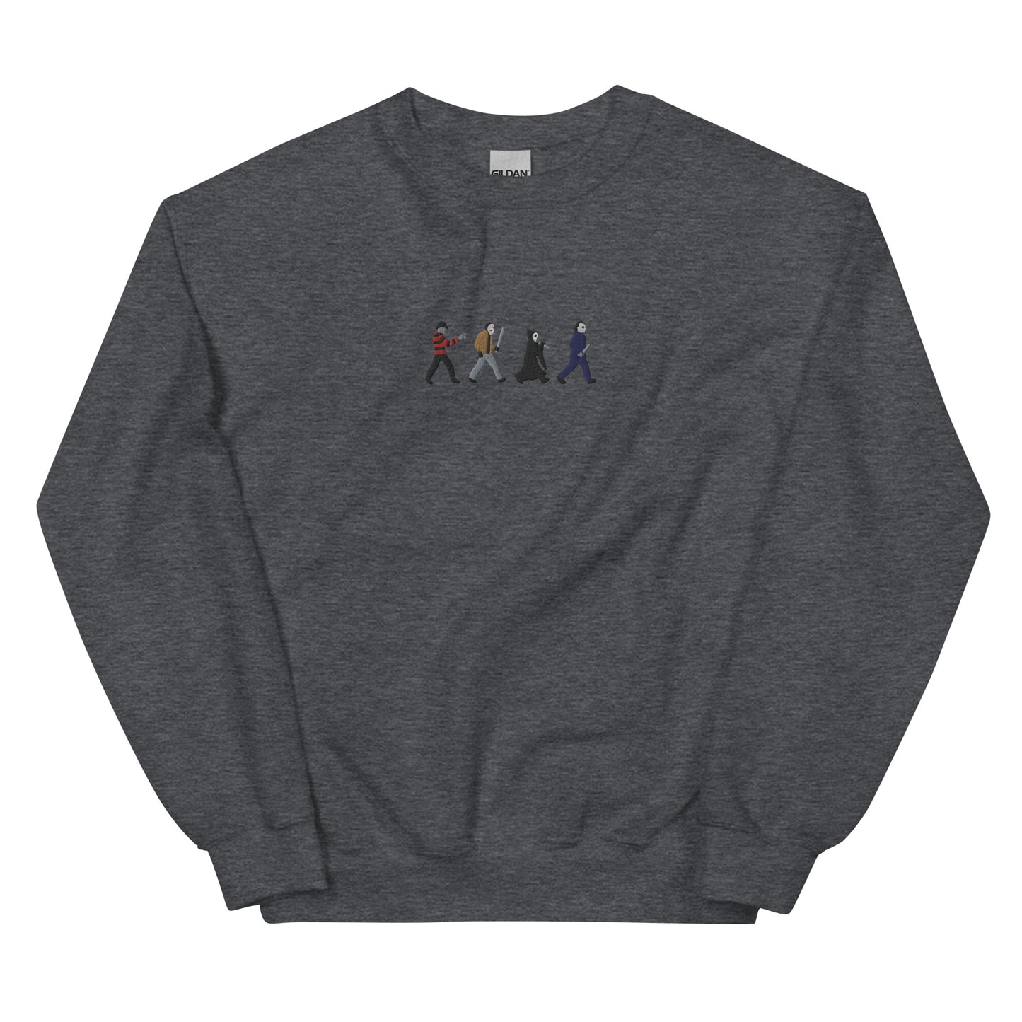 Embroidered Horror Killer Squad | Abbey Road Unisex Sweatshirt