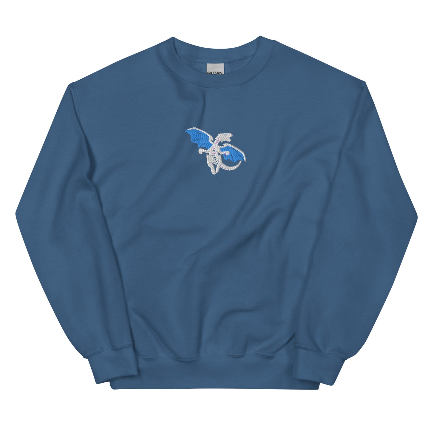 Embroidered Blue-Eyes White Dragon | Yu Gi Oh Unisex Sweatshirt