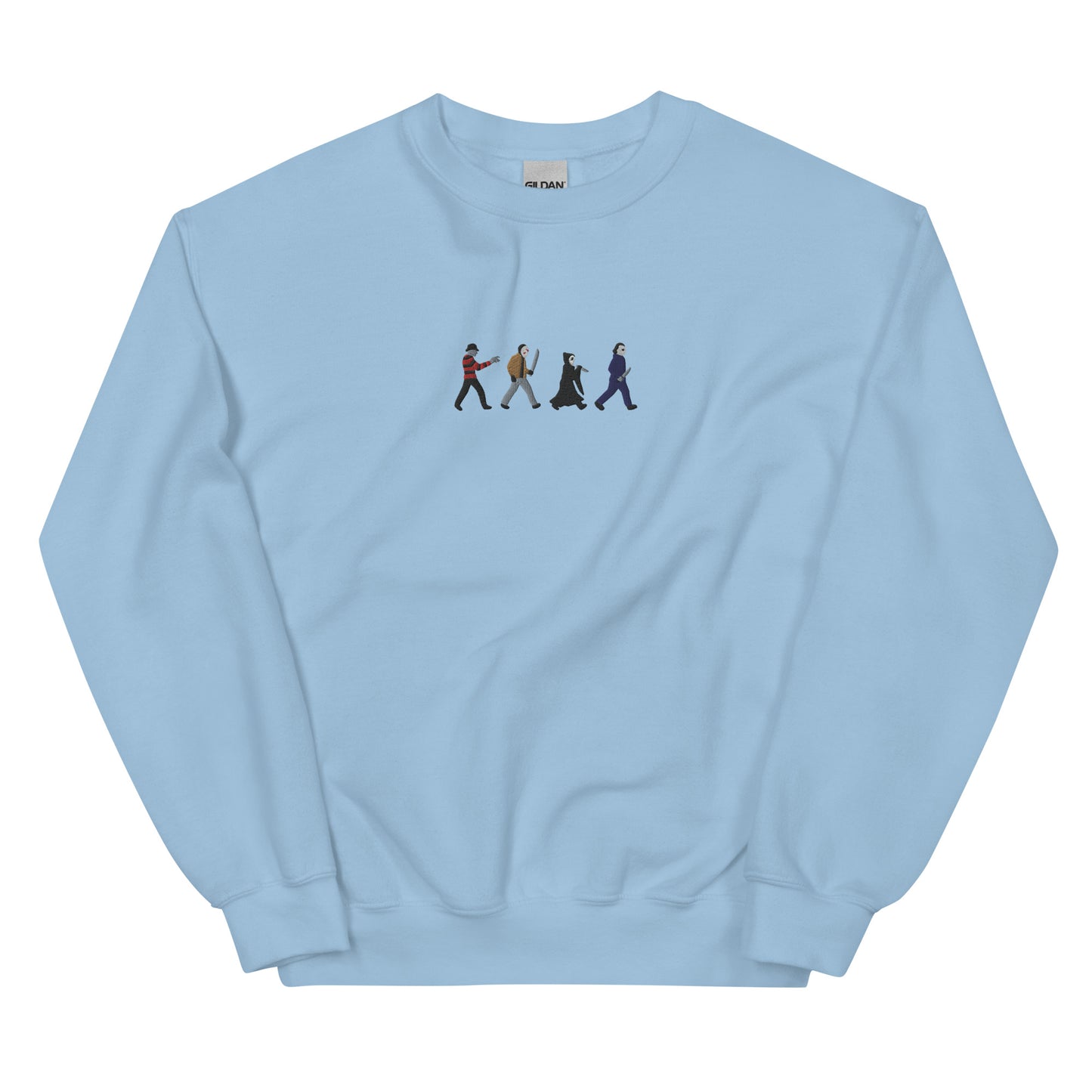 Embroidered Horror Killer Squad | Abbey Road Unisex Sweatshirt