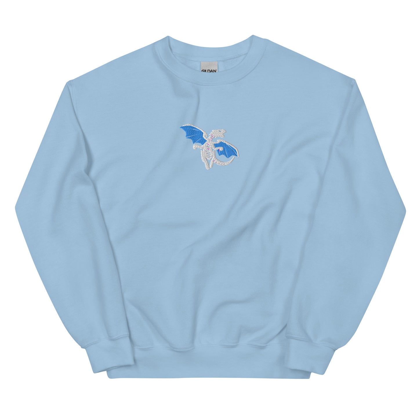 Embroidered Blue-Eyes White Dragon | Yu Gi Oh Unisex Sweatshirt