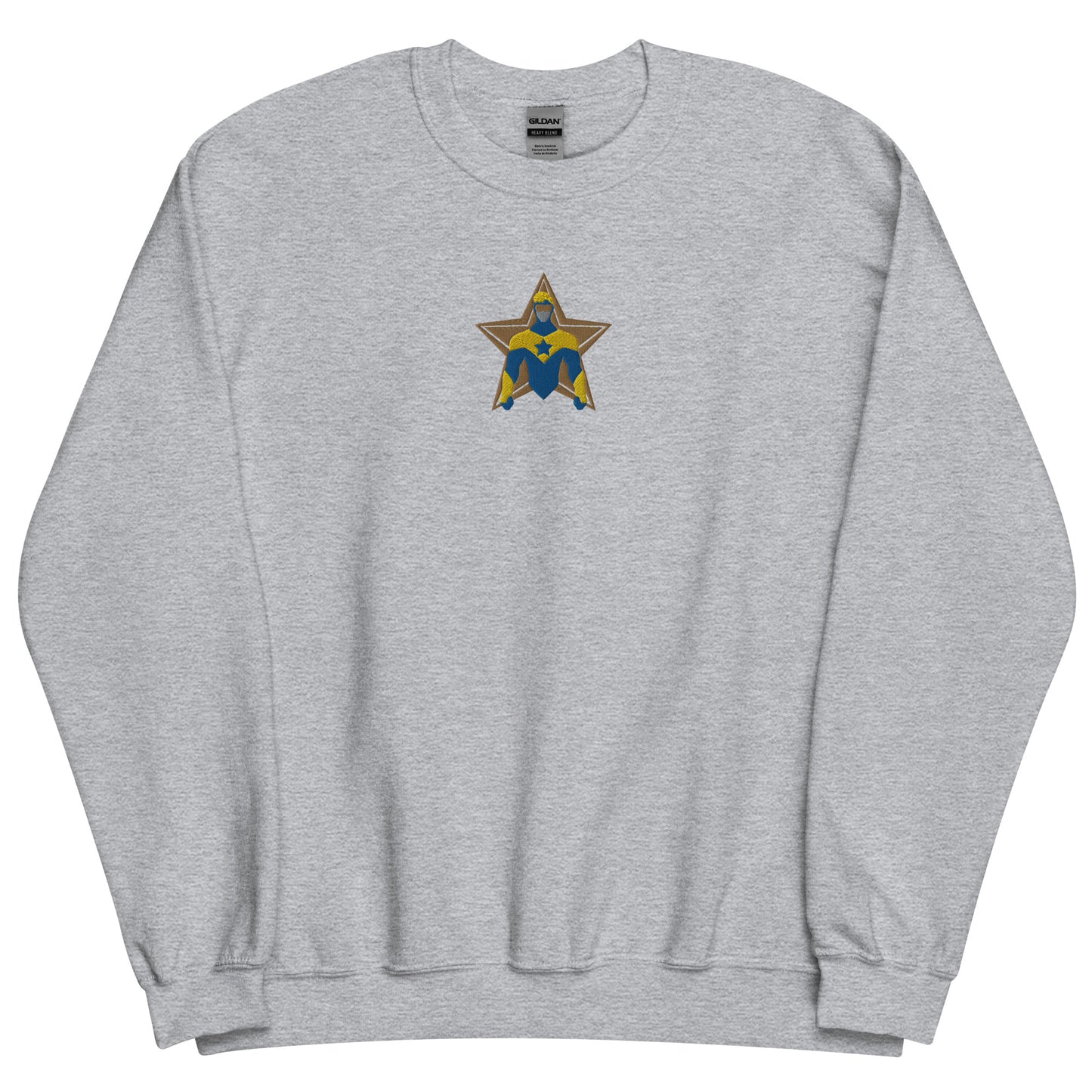 Embroidered Booster Gold Unisex Sweatshirt