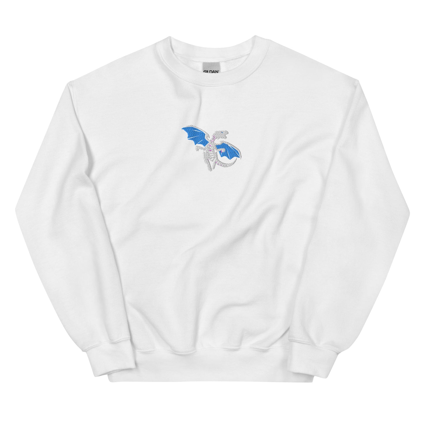 Embroidered Blue-Eyes White Dragon | Yu Gi Oh Unisex Sweatshirt