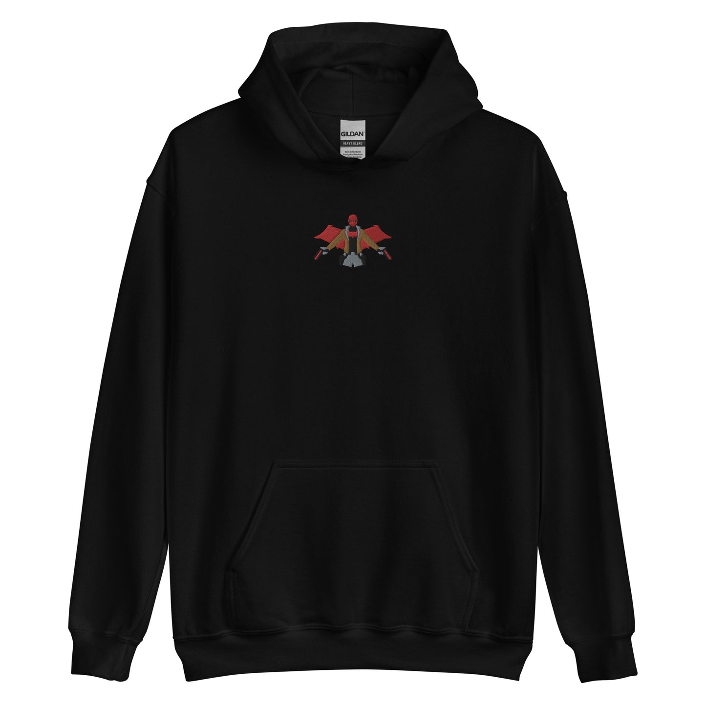 Embroidered Red Hood Unisex Hoodie