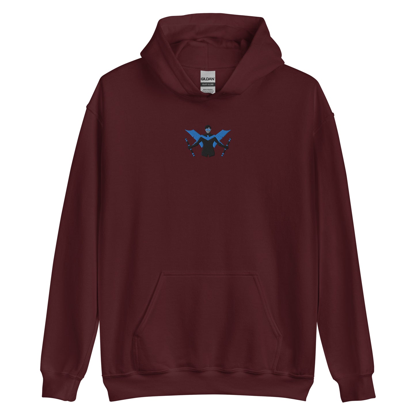 Embroidered Nightwing Unisex Hoodie