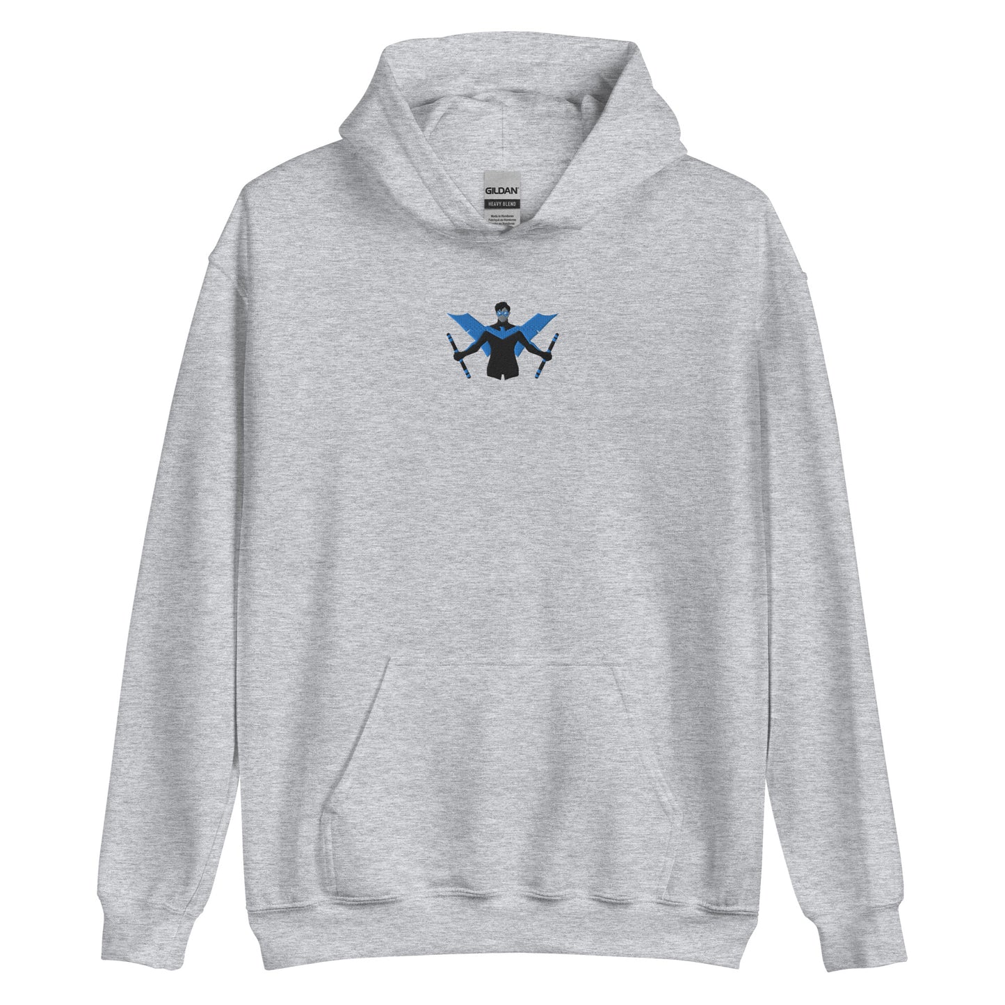 Embroidered Nightwing Unisex Hoodie