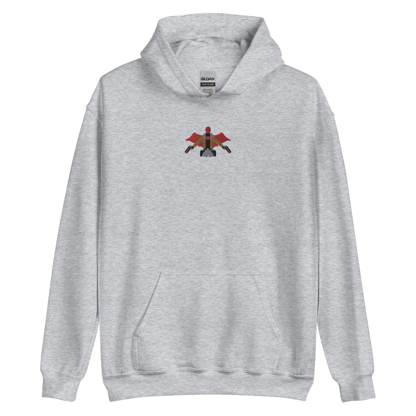 Embroidered Red Hood Unisex Hoodie