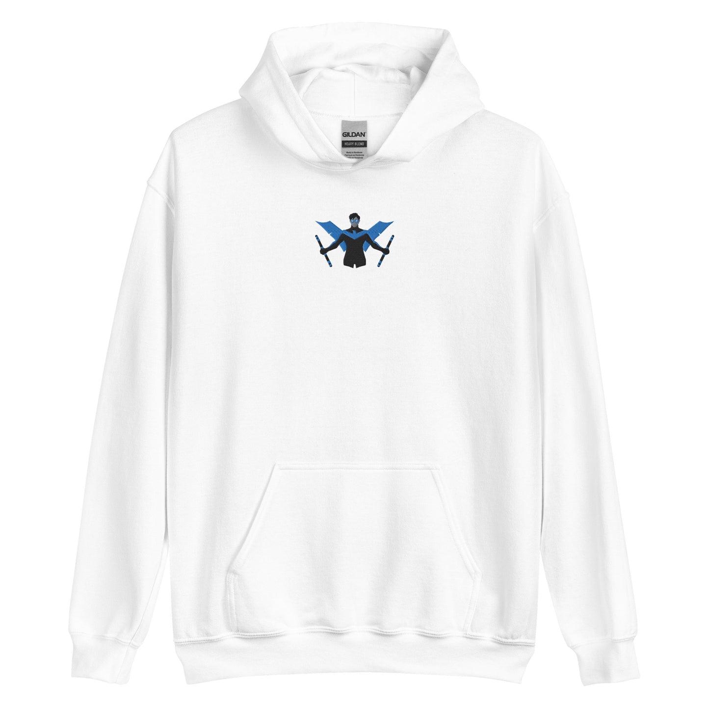 Embroidered Nightwing Unisex Hoodie