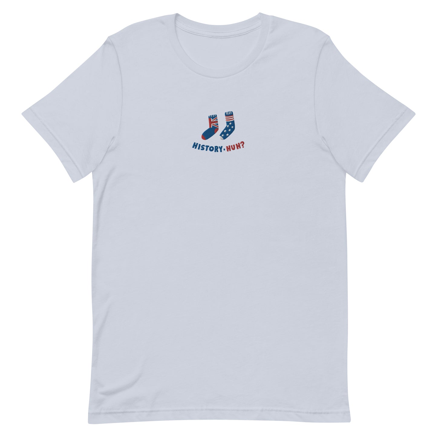 Embroidered History, Huh? | Red, White & Royal Blue Unisex T-shirt