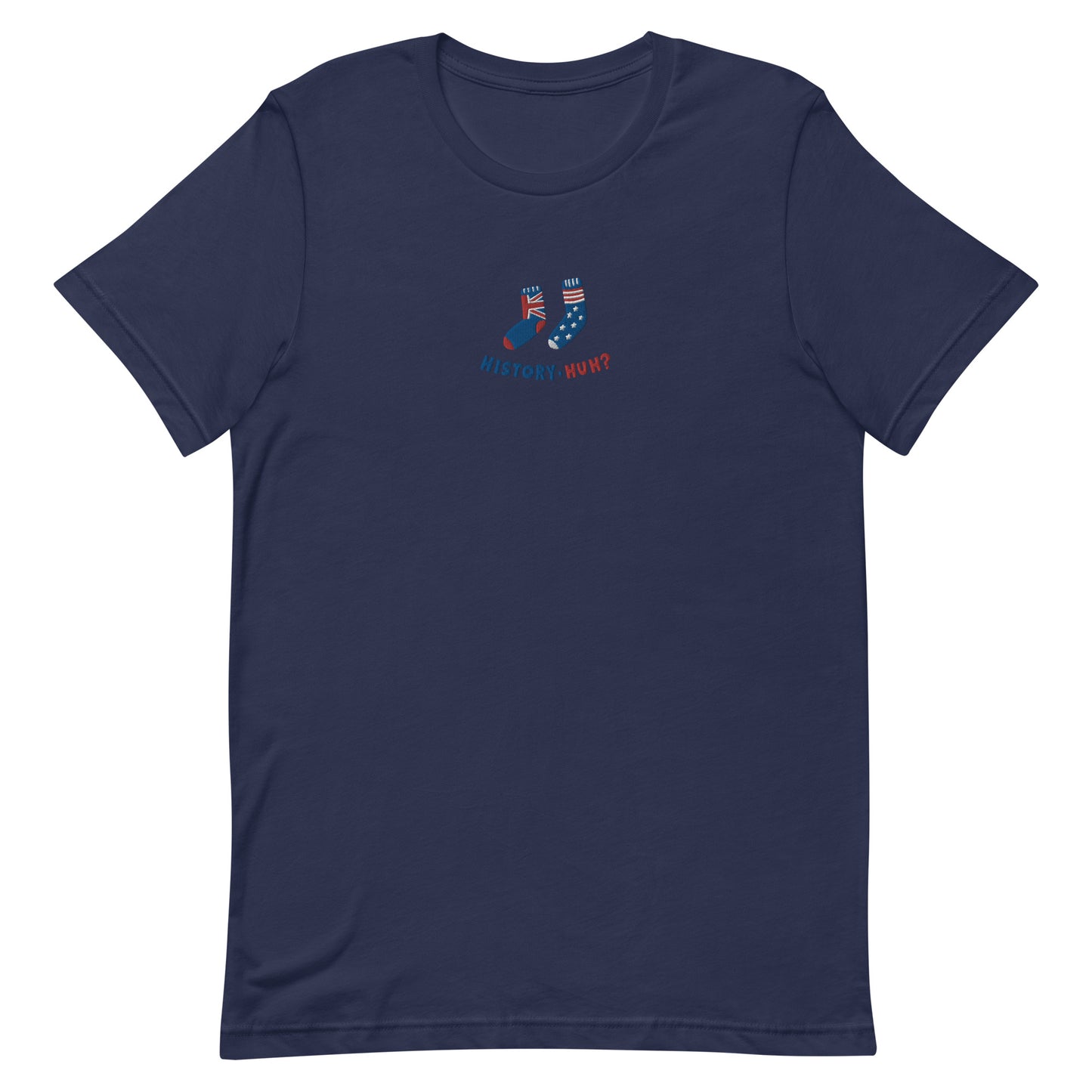 Embroidered History, Huh? | Red, White & Royal Blue Unisex T-shirt