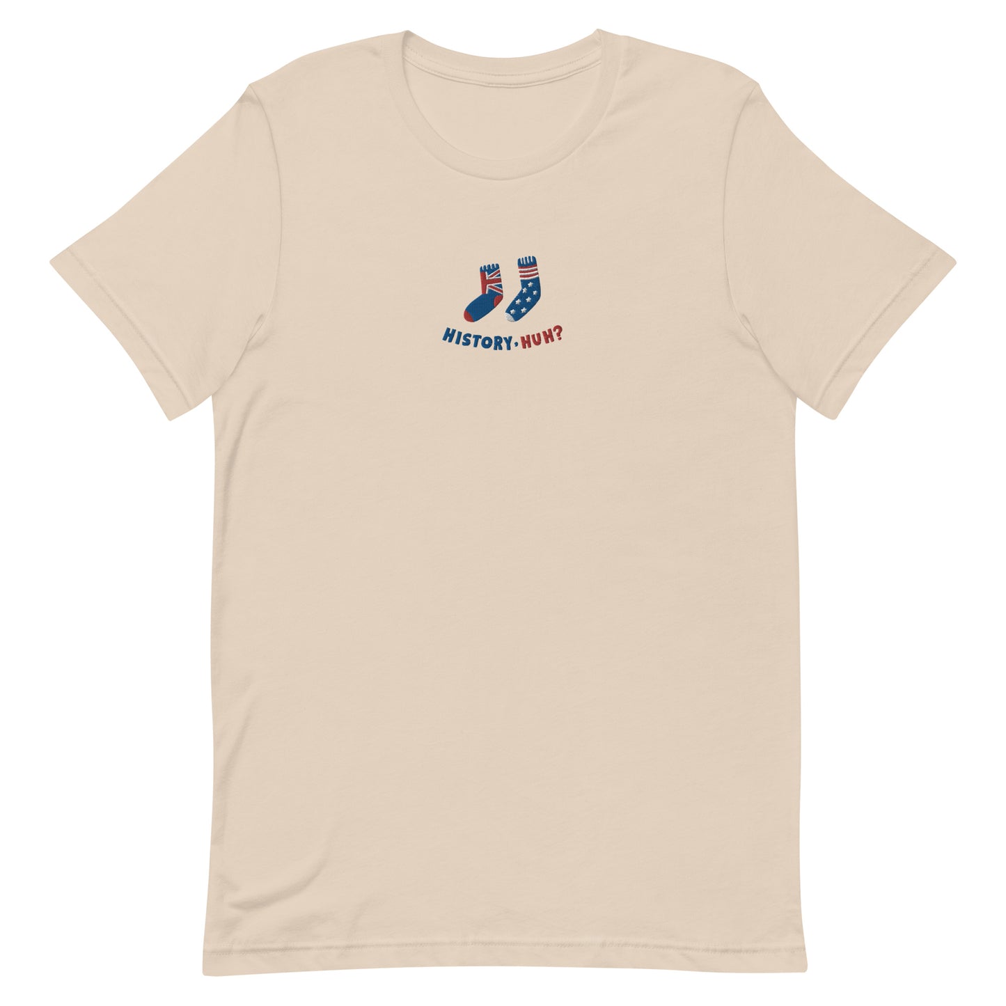 Embroidered History, Huh? | Red, White & Royal Blue Unisex T-shirt