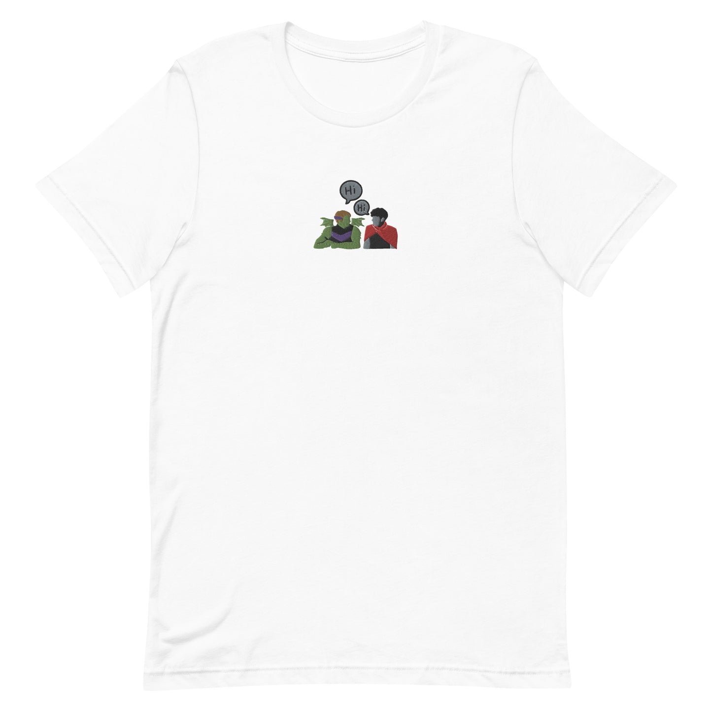 Embroidered Wiccan & Hulkling | Hi Hi Heartstopper Unisex t-shirt